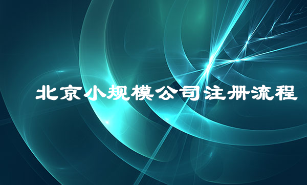 小規(guī)模公司注冊流程 小規(guī)模公司注冊流程