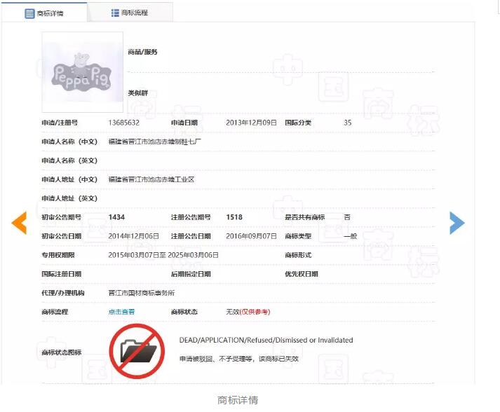 小豬佩奇商標“peppapig及圖”:通過著作權將商標宣告無效 小豬佩奇商標“peppapig及圖”:通過著作權將商標宣告無效