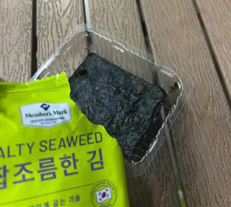山姆被曝所售海苔中有蟑螂，引發(fā)了消費(fèi)者的擔(dān)憂
