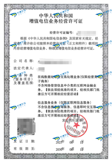 最新ICP許可證辦理案例 最新ICP許可證辦理案例